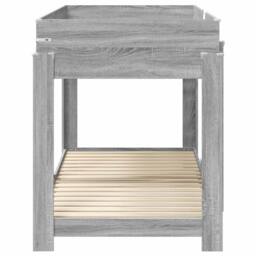 Berkfield Home Bunk Bed for Kids Grey Sonoma 100 x 200 cm Engineered Wood - thumbnail 6