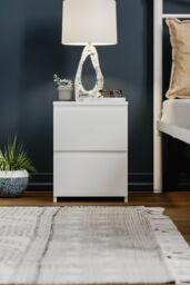 Home Discount Vida Designs Denver 2 Drawer Bedside Chest 400 x 295 x 295 mm in White - thumbnail 3
