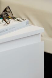 Home Discount Vida Designs Denver 2 Drawer Bedside Chest 400 x 295 x 295 mm in White - thumbnail 5