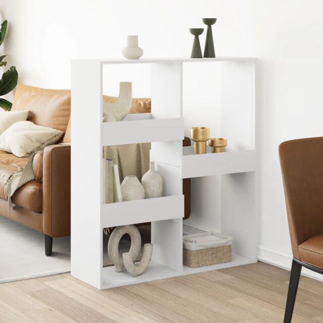 Berkfield Home Room Divider White 100x33x115 cm Engineered Wood - Size: 100 x 33 x 115 cm - image 1