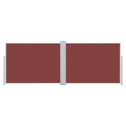 Berkfield Home Retractable Side Awning Brown 120x1000 cm in Burgundy - thumbnail 3