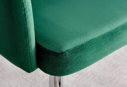 FurnitureboxUK Elina White Marble Effect Scratch Resistant Dining Table & 2 Calla Velvet Silver Leg Chairs in Green - thumbnail 6