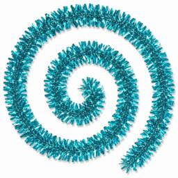 Shatchi 2m Aqua Blue Chunky Christmas Garland - Size: 2 Pack - thumbnail 9