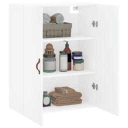 Berkfield Home Wall Mounted Cabinet White 69.5x34x90 cm - thumbnail 5
