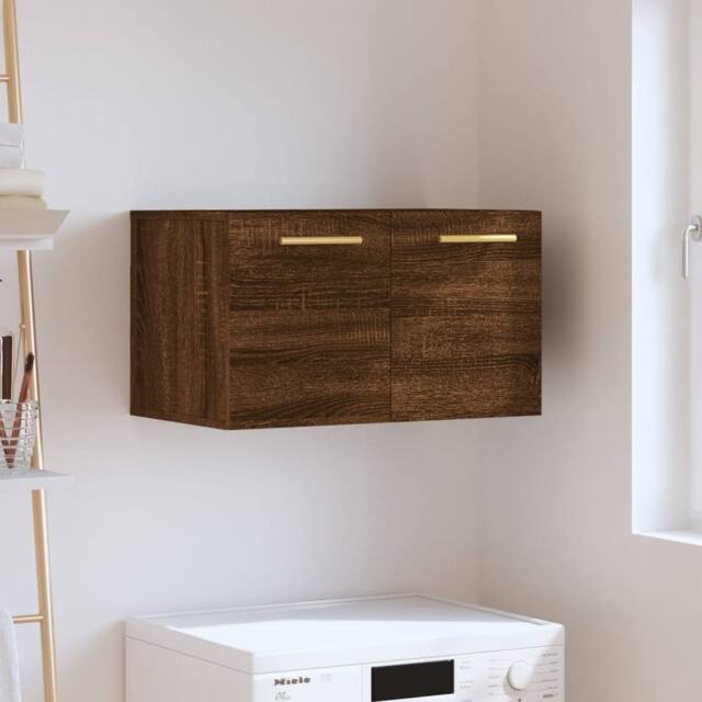 Berkfield Home Wall Cabinet Brown Oak 60x36.5x35 cm Engineered Wood - image 1