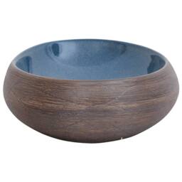 Berkfield Home Durable Countertop Basin Brown & Blue Oval 59x40x15 cm Ceramic - Size: 59 x 40 x 15 cm - thumbnail 5