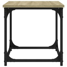 Berkfield Home Side Table Sonoma Oak 40x40x40 cm Engineered Wood in Brown - Size: 40 x 40 x 40 cm - thumbnail 6