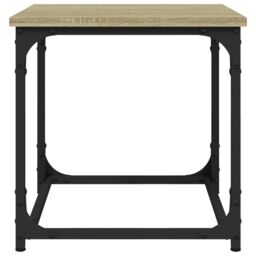 Berkfield Home Side Table Sonoma Oak 40x40x40 cm Engineered Wood in Brown - Size: 40 x 40 x 40 cm - thumbnail 5