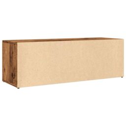 Berkfield Home Shoe Storage Bench Old Wood 105x35x35 cm Engineered Wood in Brown - Size: 105 x 35 x 35 cm - thumbnail 6