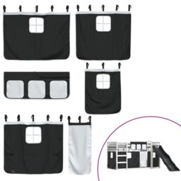 Berkfield Home Bunk Bed without Mattress with Slide White & Black 90x200 cm - thumbnail 5