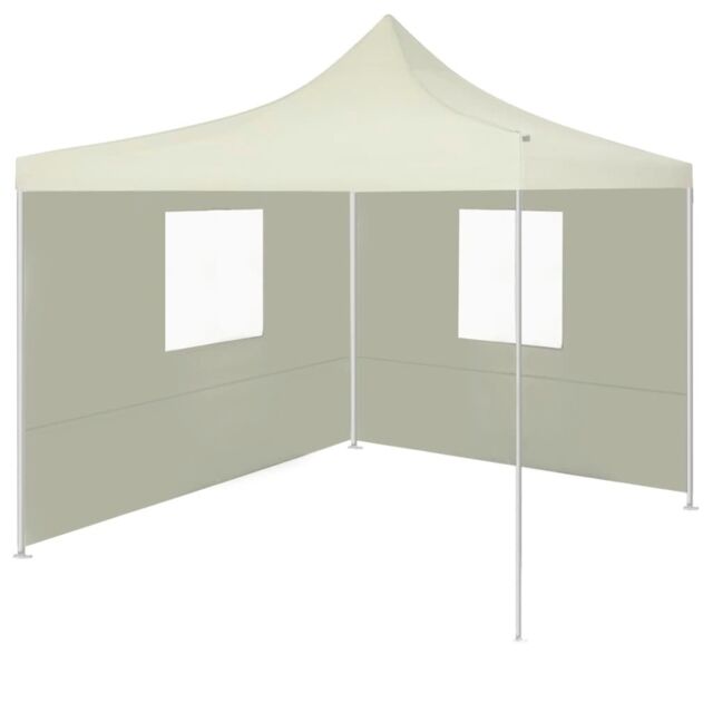 Berkfield Home Foldable Tent with 2 Walls 3x3 m Cream in Beige - image 1