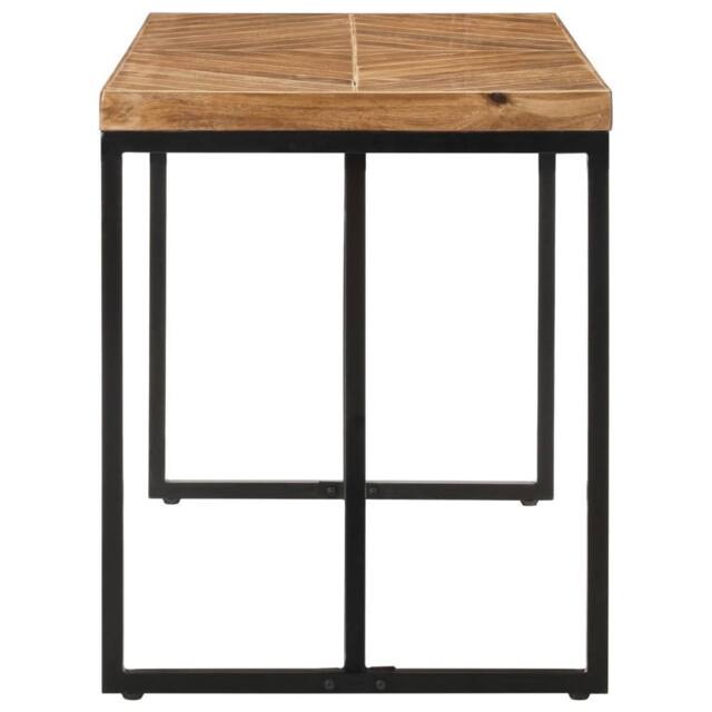 Berkfield Home Durable Dining Table 120x60x76 cm Solid Acacia & Mango Wood in Brown - Size: 120 x 60 x 76 cm - image 1