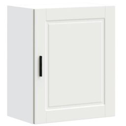 Berkfield Home Kitchen Wall Cabinets 2 pcs Porto White Engineered Wood in Black - thumbnail 5