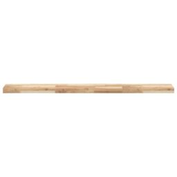Berkfield Home Floating Shelf 120x20x4 cm Untreated Solid Wood Acacia in Brown - Size: 120 x 20 x 4 cm - thumbnail 4