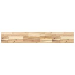 Berkfield Home Floating Shelf 120x20x4 cm Untreated Solid Wood Acacia in Brown - Size: 120 x 20 x 4 cm - thumbnail 2