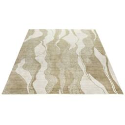 The Rug Shop UK Cream Modern Abstract Viscose Luxurious Easy To Clean Ivory Area Rug - Size: 170 cm x 240 cm - thumbnail 5