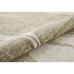 The Rug Shop UK Cream Modern Abstract Viscose Luxurious Easy To Clean Ivory Area Rug - Size: 170 cm x 240 cm - thumbnail 3