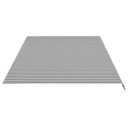 Berkfield Home Replacement Fabric for Awning Anthracite & White 6x3 m in Grey - thumbnail 4