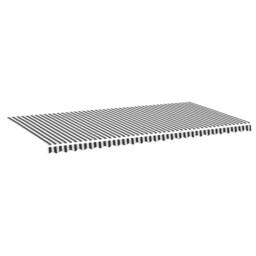 Berkfield Home Replacement Fabric for Awning Anthracite & White 6x3 m in Grey - thumbnail 2