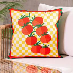 icon 4 Pack Cushion 43x43cm Tomato Print in Yellow - Size: 43x43 cm - thumbnail 2