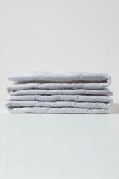 Homescapes Cot Bed Quilted Waterproof Mattress Protector Pack of 2 in White - thumbnail 4