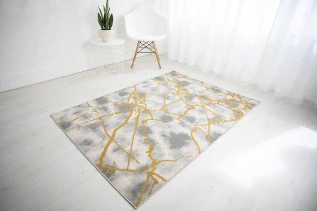 Celebrity Interiors Balletto 19NA Beige/Ochre Rug in Beige - Size: 160 cm x 230 cm - image 1