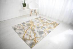 Celebrity Interiors Balletto 19NA Beige/Ochre Rug in Beige - Size: 160 cm x 230 cm - thumbnail 1