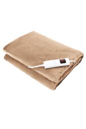 Ezysleep Super Soft Cosy Heated Fleece Throw Blanket With Adjustable Control in Natural - thumbnail 3