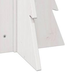 Berkfield Home Wooden Christmas Tree for Decoration White 69.5 cm Solid Wood Pine - thumbnail 6
