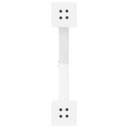 Berkfield Home Dining Table Legs X-Shaped 2 pcs White 50x(72-73) cm Steel - thumbnail 7