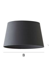 ValueLights Aspen Grey Tapered Easy Fit Pendant Lamp Shade in Pale Grey - Size: Medium - thumbnail 7