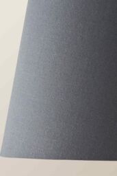 ValueLights Aspen Grey Tapered Easy Fit Pendant Lamp Shade in Pale Grey - Size: Medium - thumbnail 4