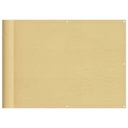 Berkfield Home Balcony Screen Sand 75x1000 cm 100% Polyester Oxford in Brown - thumbnail 2