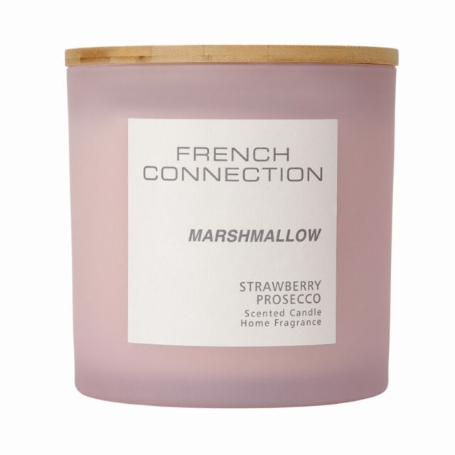 French Connection Marshmallow Strawberry Prosecco Candle Long-Lasting Luxury Gift in Light Pink - Size: XL - image 1