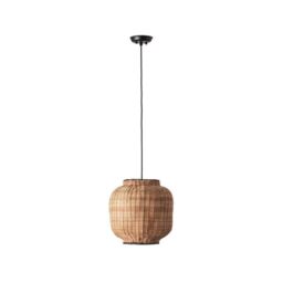 Netlighting Tupai Black Rattan Dome Pendant Lamp 2700K - thumbnail 1