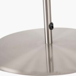 Ruma Set of 2 Elin Brushed Silver & Steel Grey Table Lamp - thumbnail 7