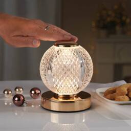 Coopers of Stortford Rechargeable Crystal Touch Lamp with 3 Brightness Levels - thumbnail 2