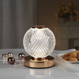 Coopers of Stortford Rechargeable Crystal Touch Lamp with 3 Brightness Levels - thumbnail 1