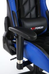 GTForce Pro GT Reclining Sports Racing Office Desk Faux Leather Gaming Chair in Blue - thumbnail 6