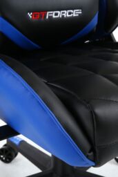 GTForce Pro GT Reclining Sports Racing Office Desk Faux Leather Gaming Chair in Blue - thumbnail 5