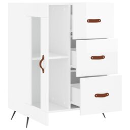 Berkfield Home Sideboard High Gloss White 69.5x34x90 cm Engineered Wood - thumbnail 6