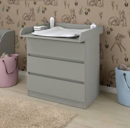 Shefa Line Shefa 800 Kids Changing Top In Grey Fits Most Ikea Dressers (Top Only) (1 Box) - thumbnail 1