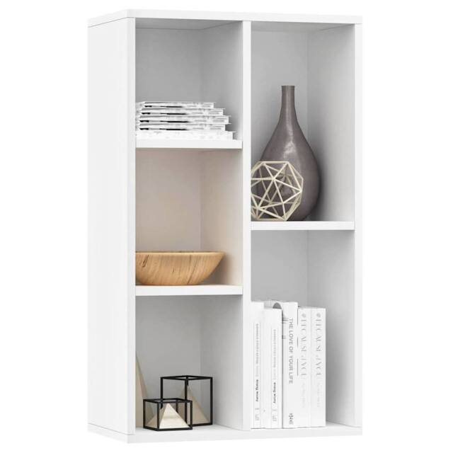 Berkfield Home Classic Book Cabinet/Sideboard White 50x25x80 cm Engineered Wood - Size: 50 x 25 x 80 cm - image 1