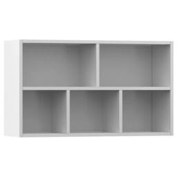 Berkfield Home Classic Book Cabinet/Sideboard White 50x25x80 cm Engineered Wood - Size: 50 x 25 x 80 cm - thumbnail 8