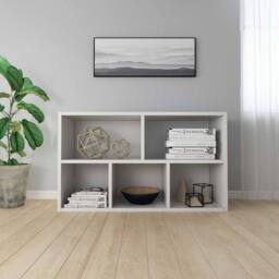 Berkfield Home Classic Book Cabinet/Sideboard White 50x25x80 cm Engineered Wood - Size: 50 x 25 x 80 cm - thumbnail 6