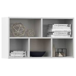 Berkfield Home Classic Book Cabinet/Sideboard White 50x25x80 cm Engineered Wood - Size: 50 x 25 x 80 cm - thumbnail 7