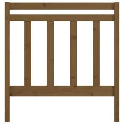 Berkfield Home Beautiful Bed Headboard Honey Brown 106x4x100 cm Solid Wood Pine - Size: 106 x 4 x 100 cm - thumbnail 4