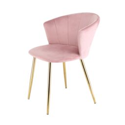 Home Garden Direct Mill - Set of 2 Velvet Dining Chairs - Pink - thumbnail 4