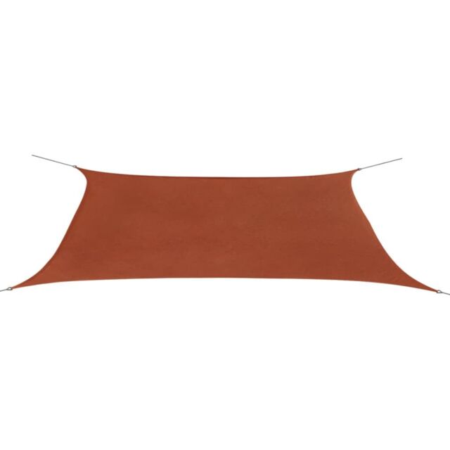 Berkfield Home Sunshade Sail Oxford Fabric Rectangular 4x6 m Terracotta in Brown - image 1