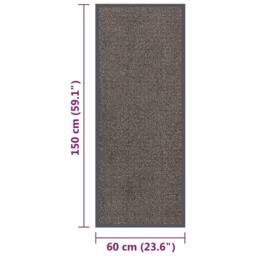 Berkfield Home Doormat Tufted 60x150 cm Dark Brown - thumbnail 5